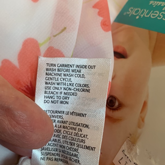 Baby Essentials floral romper 12 months size - Picture 7 of 8